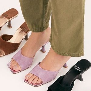 brand new jeffrey campbell mr big heel in lilac metallic 8.5